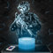 Lampephoto.fr Nachttischlampe COD MW2 Simon Ghost Riley Dekoration Jungenzimmer Gaming Gamer Videospiele Geschenkidee COD MW2 Geschenkidee Nachttischlampe Schreibtischlampe Geschenkidee Teenager TOP