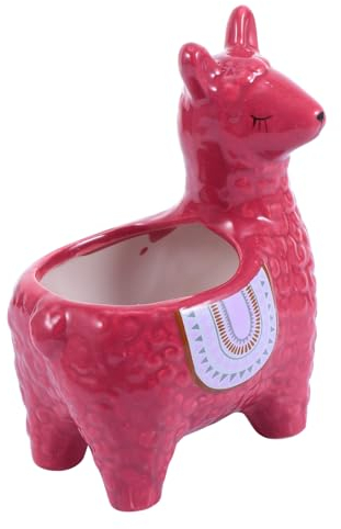 Yardenfun Alpaka Blumentopf Cartoon Blumentopf Cartoon Sukkulenten Übertopf Cartoon Übertopf Kaktus Übertopf Kreative Blumentöpfe Sukkulenten Töpfe Kaktus Sukkulenten Übertopf
