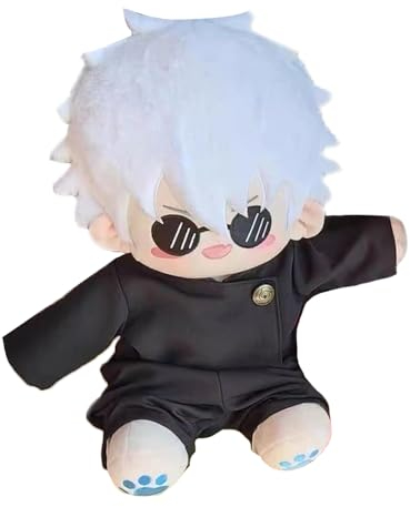 Jilijia Anime-Plüschkissen, 40 cm, Geto Suguru/Gojo Satoru, abnehmbare Kleidung, gefüllte Figur, weiches Kissen, Heim-Sofa-Kissen, Dekoration