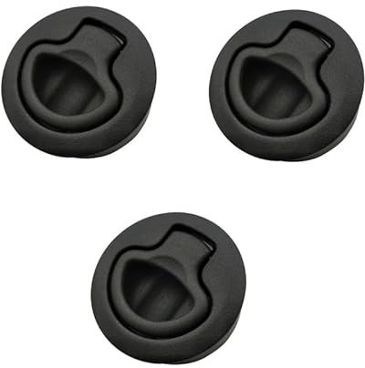 CiCixixi 3X Pull Lock Möbelschloss wie Push Lock Schloss für Wohnmobil Camper Ausbau Druckschloss Flush Pull Latch Flush Hatch Locker Pull Latch Schwarz
