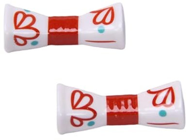 EOTRERANQ Chopstick Holder 4 Pieces of Vintage Ceramic Chopstick Rest Jade Pillow Chopstick Rest Persimmon Chopstick Rest Ornament Racks(Jade Pillow)