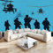 Fototapete Hubschrauber Waffen Armee Blau Vlies Tapeten Wandtapete 250x175 cm Moderne Wanddeko Design Wand Dekoration Wohnzimmer Schlafzimmer