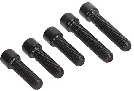 Pwshymi M4 3Pcs 13.5 2Pcs 20mm Derailleur Screws, Rustproof Front and Rear Derailleur Limit Screw for Mountain Bike (Black)