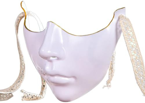KAHDGSS Masque de bal masqué pour Halloween, bouche des yeux pour femmes et hommes, demi-visage pour carnavals, Halloween