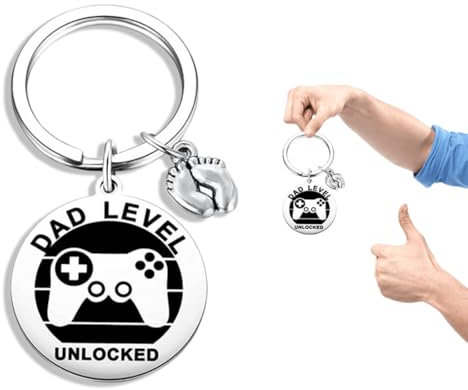 NOPKESV Porte-clefs Papa,Cadeau Baptême,Cadeau de Papa Porte clés Papa Meilleur Papa Cadeau Papa,Cadeau Homme,Porte-clés Hommes Cadeau de Fête des Pères Cadeau Noel Papa