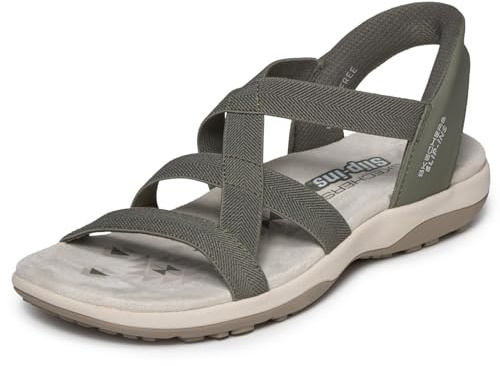 Skechers Damen Reggae Slim Stretch Flex Hands Free Slip-Ins Sandale
