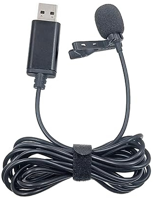 Mini microphone cravate portable USB mains libres cordon ligne micro omnidirectionnel