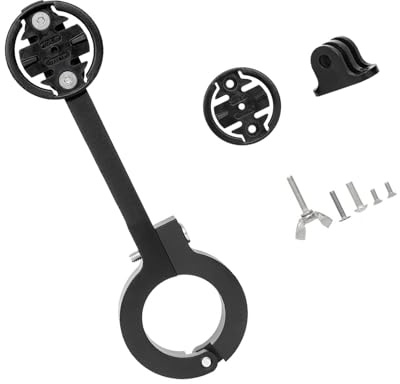 Haodream Universelle Fahrradhalterung, einfache Installation, Haltbarkeit, Lenkerhalterungen für Fahrradcomputer, Licht und Action Kamera, verstellbare Klemmen für Fahrradzubehör