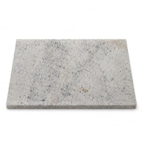 KALU Creations Tabla de cortar de granito natural blanco 40 x 30 x 2 cm – Tablero de piedra para cocina, bandeja de servir – Made in Italy