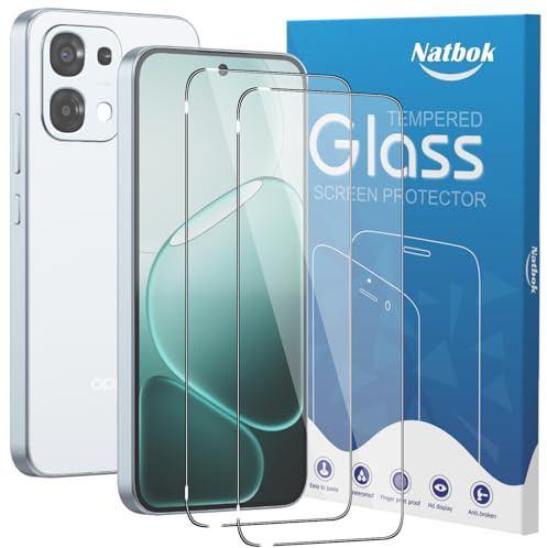 Natbok 2 Piezas Protector de Pantalla para Oppo A6 Pro/Oppo Find X9/X8/Honor Magic8 5G/4G,Dureza 9H,Antihuellas,Sin Burbujas,0.33mm Ultra Transparente Premium Cristal Vidrio Templado