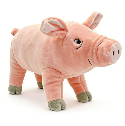 Xiyocadt Schwein Kuscheltier, 25/40/60cm Klein Plüschtier, Stofftier Plüsch Kissen Puppe, Geschenk für Jungen Mädchen (40CM)