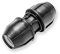 PE Kupplung 32mm x 32mm Druck 16bar Fitting für PE-Rohren 32-L