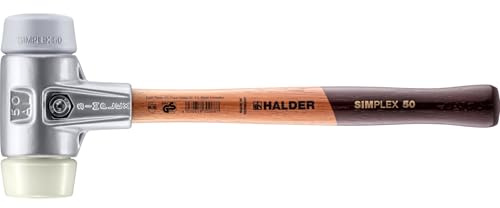 SIMPLEX-Schonhammer, TPE-mid/Nylon; mit Aluminiumgehäuse und hochwertigem Holzstiel | D=50 mm | 3138.050