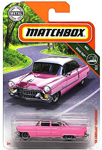 Matchbox 2019 MBX Road Trip '55 Cadillac Fleetwood 11/100, Pink