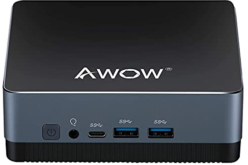 AWOW Mini PC Core i5 8GB RAM, NYi5 Desktop Computer Intel Core i5-5257u (up to 3.1GHz) 256GB M.2 SSD, Dual Display 4K@30Hz, SATA 3, USB3.0, Gigabit Ethernet, HDMI1.4, BT4.2, Type-C