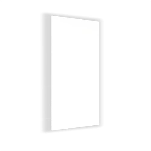 Stop Sound Pannello acustico fonoassorbente, pannelli fonoassorbenti alte prestazioni 124x64x5 Cm (Bianco)