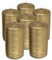 Hyoola Metallic Stumpenkerzen - Antikgold 6er-Pack - Dekorative Stumpenkerzen Groß - Langsame Brenndauer - 7 cm x 13 cm