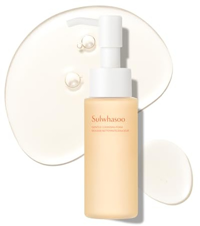 Sulwhasoo Gentle Cleansing Foam Mini – Hydrating Daily Gel-to-Foam Facial Cleanser with Korean Herbal Ingredients | Removes Makeup, Dirt & Impurities, Softens & Refreshes Skin | Korean Face Wash