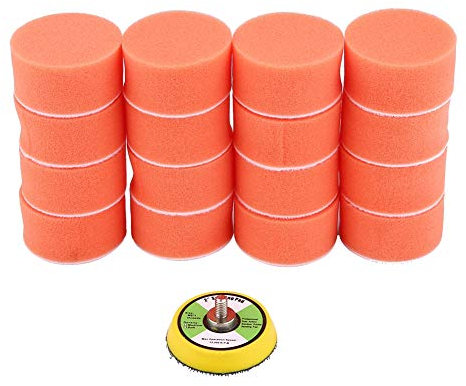 Cerlingwee Schwamm-Polierpad, 50mm Auto-Polierpads, Polierwachs für Auto-Puffer-Polierschleifen
