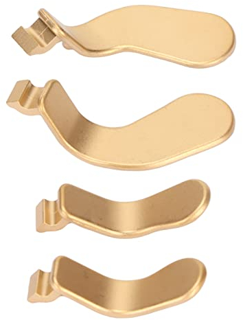 ciciglow 4 Stück Controller-Paddles, Metall-Paddles, Austauschbare Paddles, Edelstahl-Ersatz-Controller-Teile, Geeignet für Xbox One Elite Controller Series 2, Modell 1797(Gold)