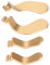 ciciglow 4 Stück Controller-Paddles, Metall-Paddles, Austauschbare Paddles, Edelstahl-Ersatz-Controller-Teile, Geeignet für Xbox One Elite Controller Series 2, Modell 1797(Gold)