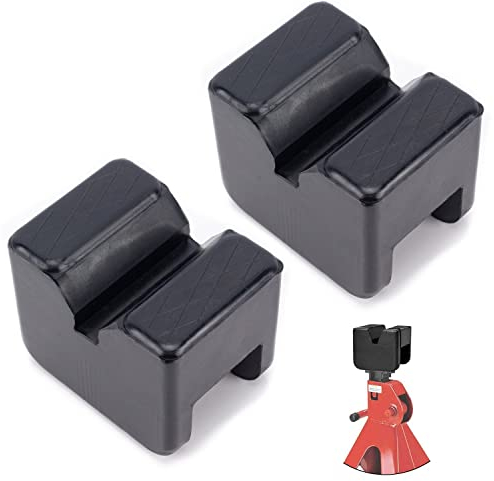 Wagenheber Gummiauflage Universal, 2 Stück Jack Pad Stehen Gummipuffer Gummiauflage, Stehen Gummipuffer, Unterstellbock Gummiblock Schützt Auto SUV Pkw LKW Vor Kratzern