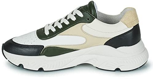 Bronx Damen Sneaker low Fin schwarz/Offwhite/khaki/creme 39