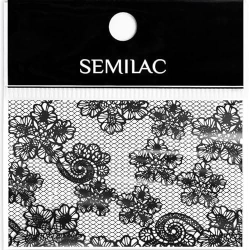 Semilac Nail fransfer foil 24 Black Lace