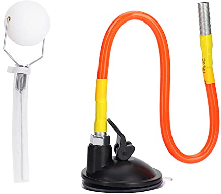 Nimomo Tischtennis-Trainer, Ping-Pong-Trainingsroboter, PVC, Verstellbarer Tischtennisball-Sauger zum Streicheln
