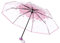 TOPINCN Kirschblüten Klarer Regenschirm für Regen, Transparenter Regenschirm, Faltbarer Regenschirm, Studentenregenschirm, Hochzeitsdekoration, Fotorequisiten, Regenschirm für Kinder, (pink)