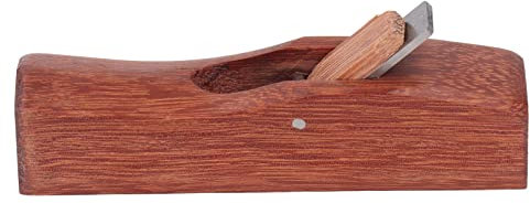 Rabot à Main en Bois Ergonomique Portable Rabot à Main Acajou Bords Ronds Outil d'artisanat Robuste pour la Finition de Rabotage