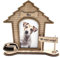 Marco de fotos personalizado para perrito. Marco de madera personalizado con nombre del perro