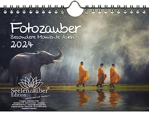 Fotozauber Besondere Momente Asien DIN A5 Wandkalender für 2024 Asien Menschen und Momente - Seelenzauber