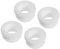 sourcing map 4Pcs Snap Rubber Grommet Hole Plug Mount Dia 19mm ID 15mm H 14mm Seal Anti-Scratch for Electrical Box Cable Pipe White