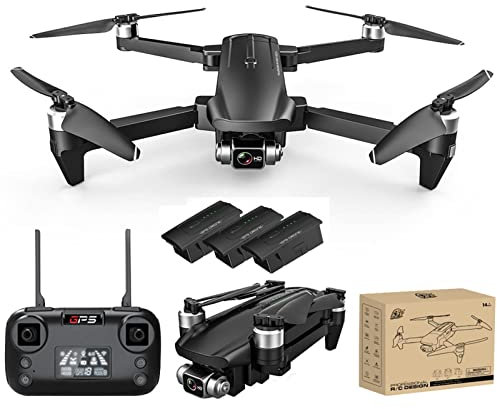 BROLEO Drone con cámara 6K HD Drones Gimbal de 3 Ejes para Adultos, 105 Minutos de Tiempo de Vuelo 1,2 km de Distancia Fotografía aérea Profesional GPS WiFi 5G FPV Transmisión