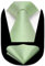 HISDERN Krawatten für Herren Salbeigrün Formale Hochzeit Schlips Elegant Business Krawatte mit Einstecktuch Set Klassisch Party