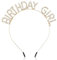 Jeffdad Couronne Anniversaire, Bandeau d'anniversaire Bling Strass Couronne Princesse Birthday Girl Accessoire Happy Birthday Pour Fille Femme Décoration de Fête