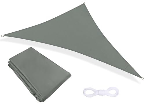 Famibay Sun Shade Sail Waterproof Outdoor Garden Patio Sun Shade Sail Canopy 3x4x5m Triangle Outdoor Awning Canopy 98% UV Block for Outdoors Garden Patio Yard Party