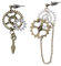 Orecchini lunghi alla moda con gancio a forma di ingranaggio pendenti orecchini pendenti da donna Steampunk industriale orecchini gioielli decorazione per donna, Silicone