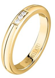 Morellato Damen Ring aus goldenem Stahl, Zirkone, Love Rings-Kollektion – SNA470