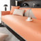ZCXRYFL Sofabezug FüR L/U-Form Ecksofa 1 2 3 4 Sitzer-rutschfest-Sofa üBerwurf Decke Wasserdichter Couch üBerzug FüR Leder/Holz/Stoff Sofa Cat Kratzfeste Sofa Decken, Kunstleder(70X150cm,Orange)