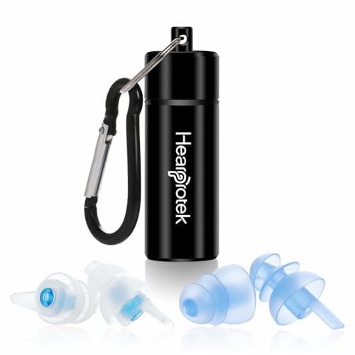 Hearprotek Sleeping Ear Plugs, 2 Pairs Ear Plugs Ultra Soft Noise Reduction and Hearing Protection for Side Working, Sleepers, snoring, Construction-32db & 30db Blue