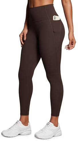 CRZ YOGA Butterluxe Leggings mit Taschen 64/71 cm | Extrem Weich, Leichte Kompression, Workout, Hohe Taille, Für Damen