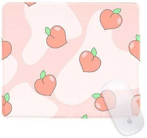 Ksriylm Tapis de Souris, Carré PêChe Rose SéRie Mouse Pad Mousepad de personnalité avec Base en Caoutchouc Imperméable et Antidérapante Mousepad pour Bureau,Travail,Ordinateur, Maison