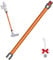 Quick Release Extension Wand Compatible for Dyson V15 V11 V10 V8 V7 Stick Vacuum Cleaners, Vacuum Cleaner Replacement Rod Vacuums Attachment Extension Tube 74cm (Orange)