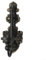 Hasaller Candle Holders Rustic Wall Candle Holder Vintage Taper Candle Wall Sconce Wall Candle Holders Vintage Wall Candle Sconces Mounted Gothic Decor for Living Room Bathroom(Black)