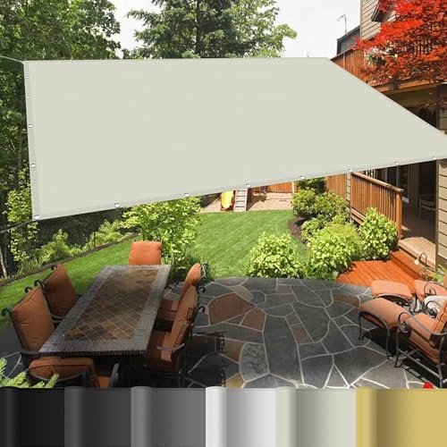Telo Copertura Pergolato 3 x 4 m Protezione UV Rete Ombreggiante Protezione Antivento e UV per Esterno, Giardino e Terrazza, Piscina, bianco