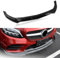 CWMMS Auto Frontlippe Frontspoiler für Mercedes Benz C Class W205 2019-2020, ABS-Kunststoff, Schwarz