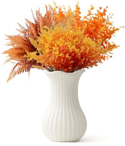 AYNKH 9 Bündel Herbst-Dekorationen, künstliche Blumen, wunderschön verarbeitet, UV-beständig, langlebig, für Zuhause, Garten, Veranda, drinnen und draußen, Halloween, Weihnachten, Herbst, Dez