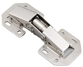 Schrankscharnier, 90 Grad, kein Bohrloch, Schranktür, hydraulische Scharniere, Soft-Close mit Schrauben, Möbelbeschläge(4 inches)